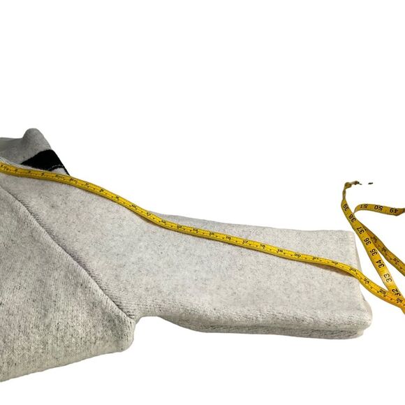 Zara Knit Black and White Wool Blend Greek Key Jacquard Open Front Size S - Picture 12 of 14